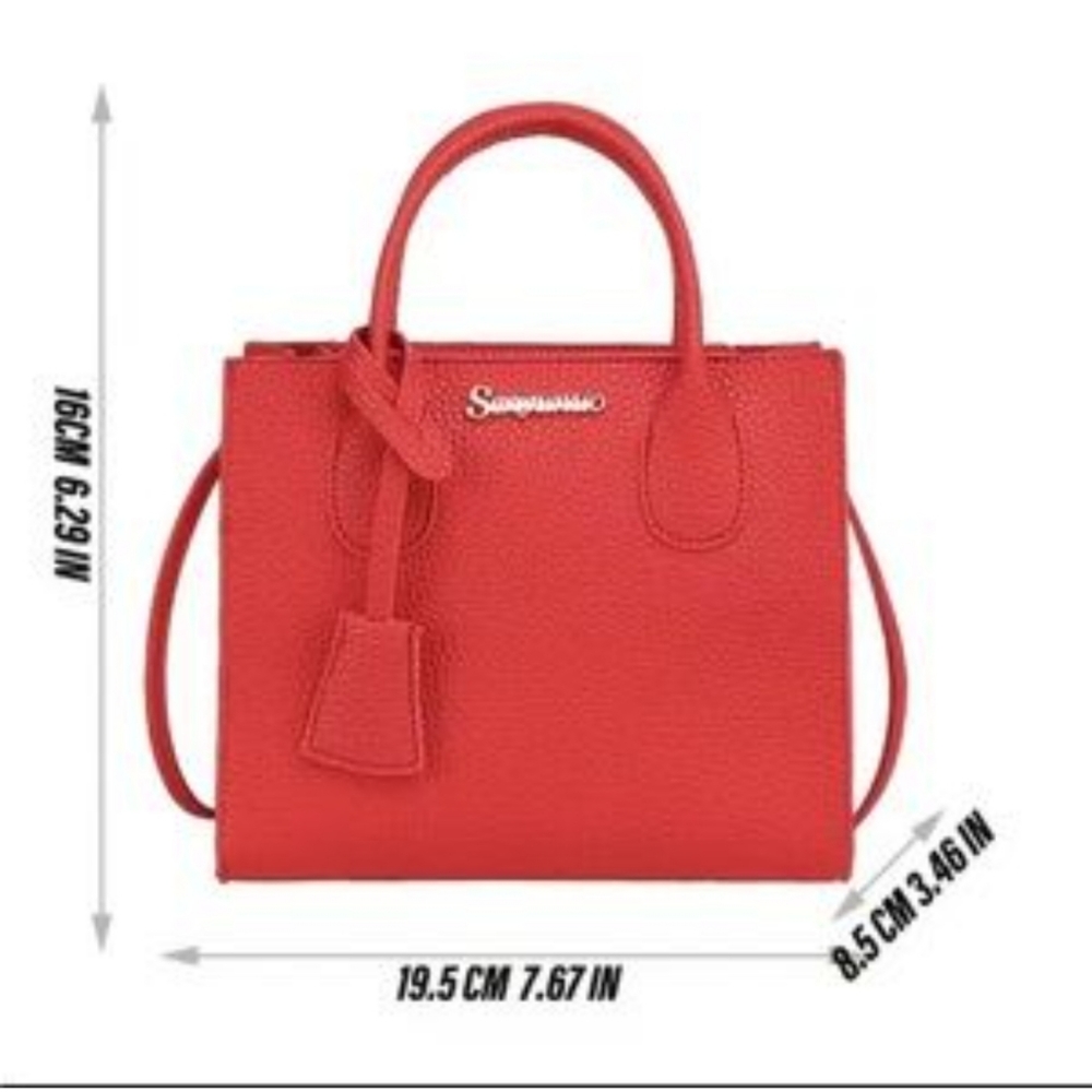 Elegant Purse, Women's Simple Faux Leather Handbag, Casual Zipper Shoulder Bags - Picture 9 of 16